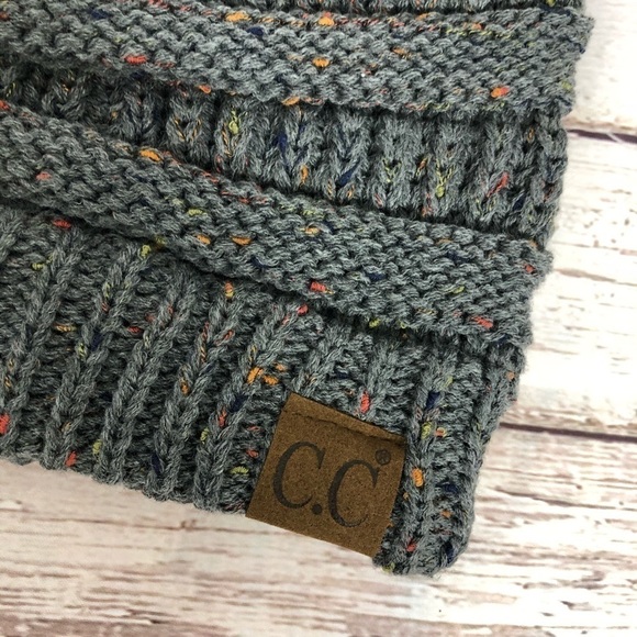 CC Beanie Tail Messy High Bun Ponytail Confetti - Picture 3 of 3